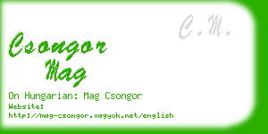 csongor mag business card